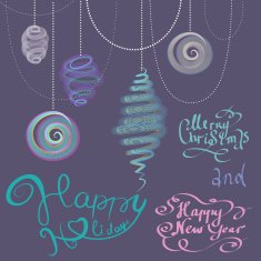 Elegant Christmas background in vector