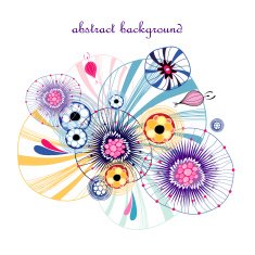Abstract background doodle pattern N85