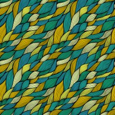 Seamless abstract hand-drawn pattern waves background N26