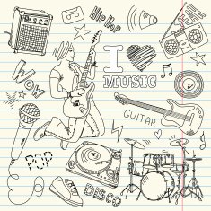 Cool Music Doodles