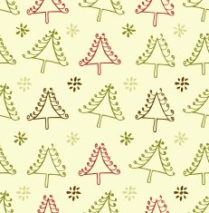 Endless pattern with Christmas trees