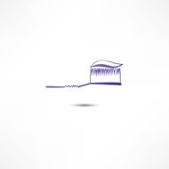 Toothpaste And Toothbrush Icon