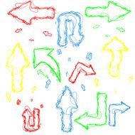 Hand-drawn design elements collection N4