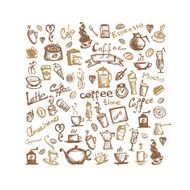 Coffee time background for your design