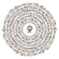 Back to school circle frame for your design N2