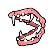 Cartoon Vampire Fangs N25