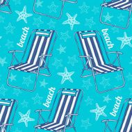 Beach seamless pattern