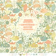 Abstract background doodle pattern N86