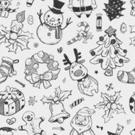 seamless xmas pattern