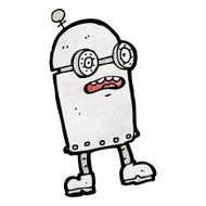 Funny Cartoon Robot N82