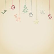 Cute Christmas background template