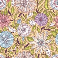 Seamless Floral Pattern N123