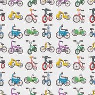 seamless bicycle pattern N6
