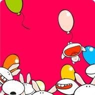 Cute white bunnies