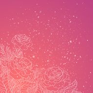 Flower pink background