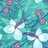 Vector seamless floral pattern N194