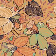 Vector seamless floral pattern N195