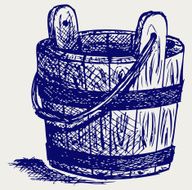 Wooden bucket