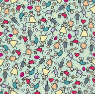 boys and girls seamless pattern N2