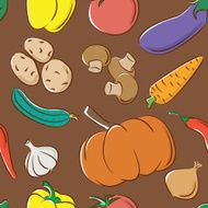 Vegetables color pattern