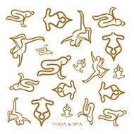 Pattern for yoga studio or meditation class
