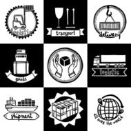 Logistic Emblems Set