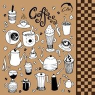 Coffee Doodle Vector