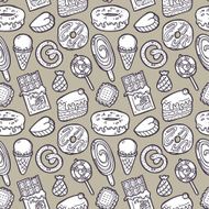 doodle sweets pattern N2