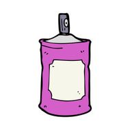 cartoon spray can N153