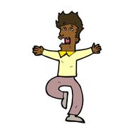 cartoon terrified man N430
