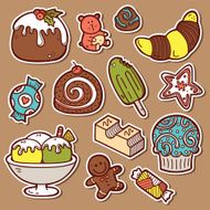sweets stickers set N2