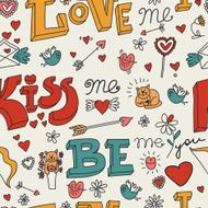 vector background love valentines day doodle N2