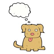 cartoon dog with thought bubble N67