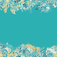 Abstract seamless hand-drawn border N41