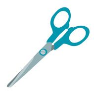 Vector cartoon flat hand drawn scissors icon N2
