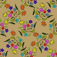 Seamless pattern with flowers N10