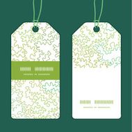 Vector curly doodle shapes vertical stripe frame pattern tags set