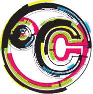 Colorful Grunge Symbol N43