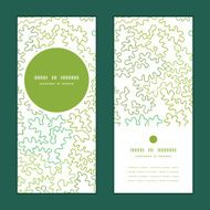 Vector curly doodle shapes vertical round frame pattern invitation greeting N2