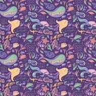 Purple sea pattern