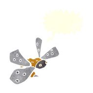 cartoon bee with speech bubble N37