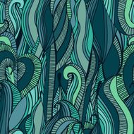 Abstract Ocean Waves Seamless Pattern