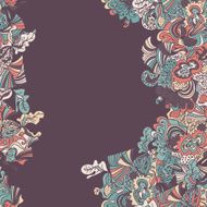 Abstract seamless hand-drawn border N42
