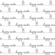 Cute easter seamless pattern with hares