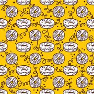 doodle donuts pattern N5