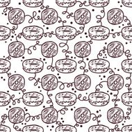 doodle donuts pattern N6