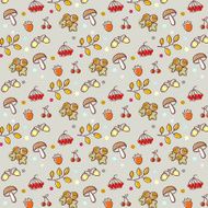 cartoon forest pattern