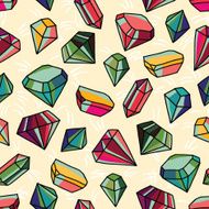 Pattern with shining gems N3