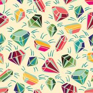 Pattern with shining gems N4