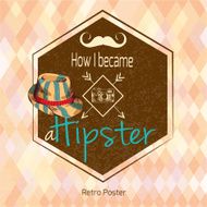Hipster retro poster